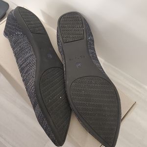 Rothy's Granite Heathered Gray Pointed Toe Ballet Flats Size 7.5